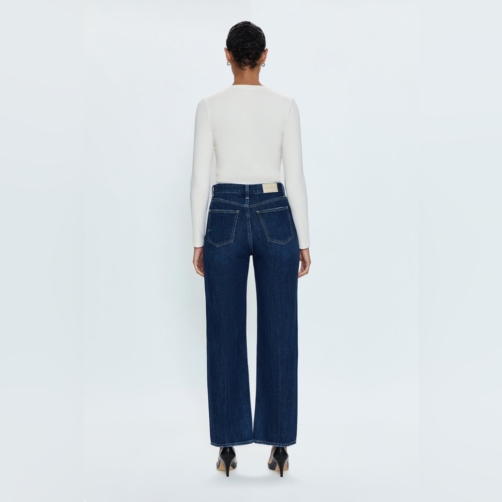 Pistola Cassie Dark Blue Flare & Wide Leg Jeans - Picture 6 of 11